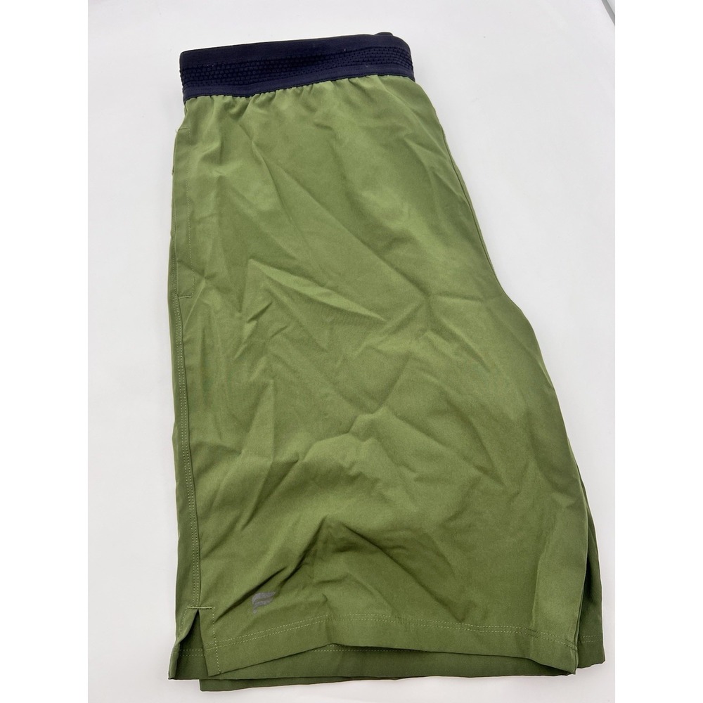 Fabletics The Fundamental Shorts Men's Large Lined Running Gym Performance Green